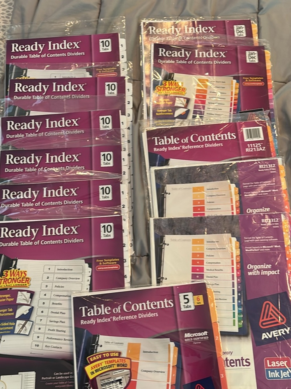 Avery Ready Index Durable table of contents dividers (12 sets)